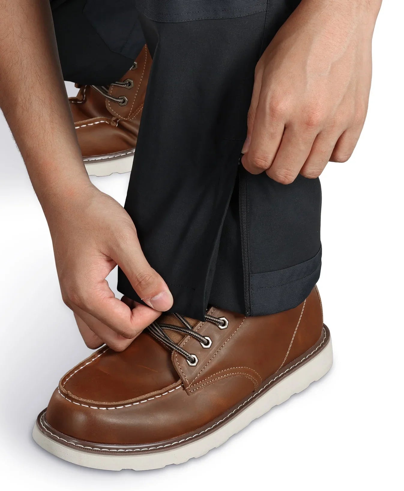 Hitaðir karla­vinnubuxur með flísfóðri