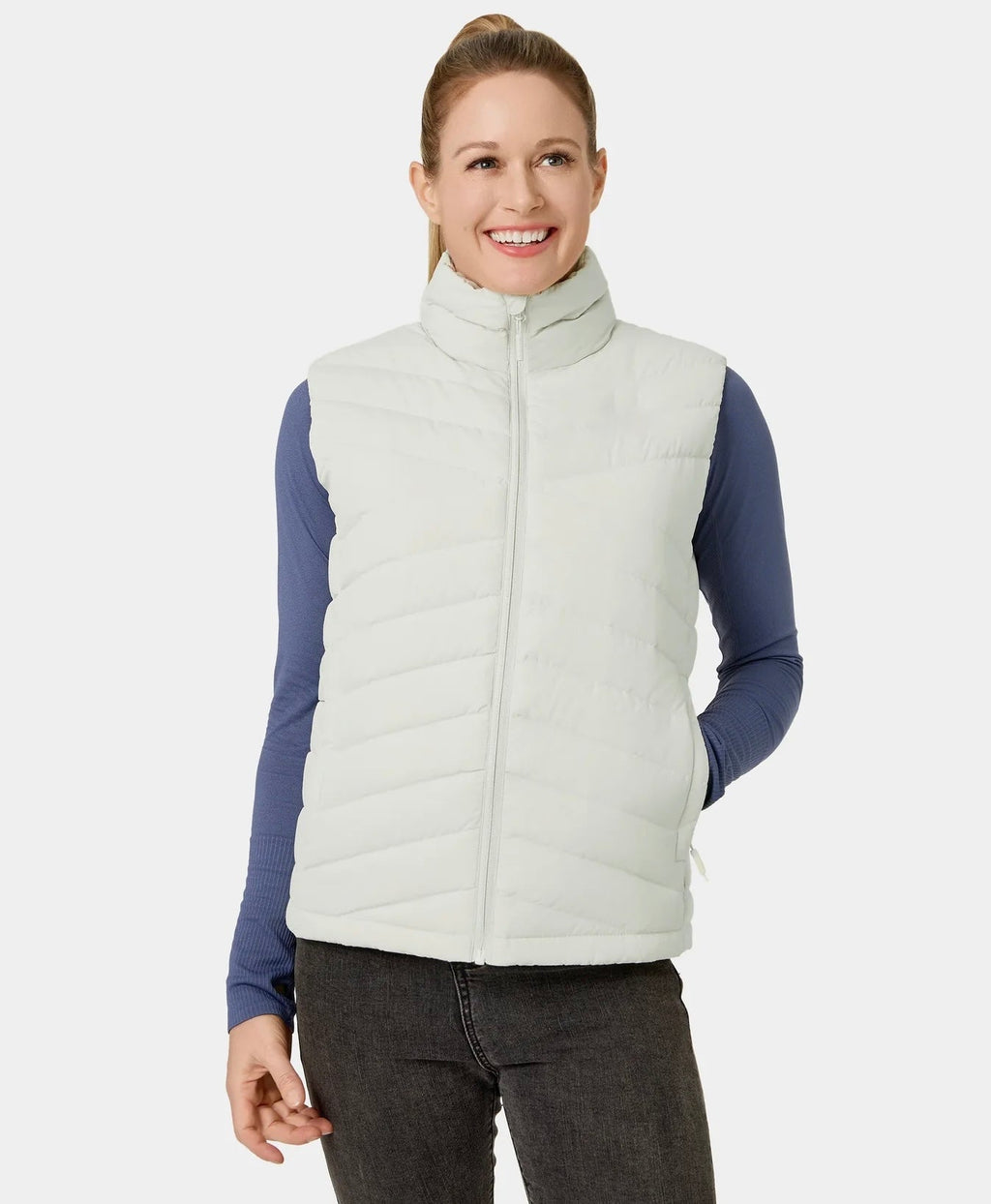 Hitað létt kvennavesti úr dún – Allir litir